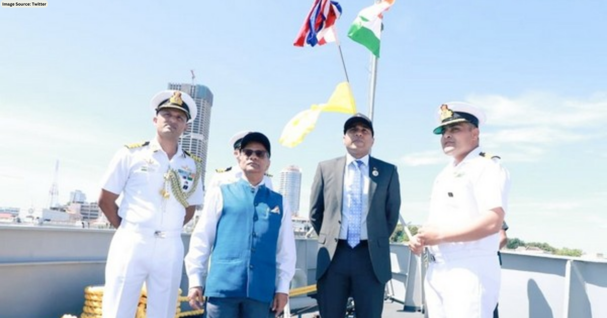 Sri Lanka's State Minister of Defence, Indian High Commissioner visit Indian Navy ships amid ongoing maritime exercise SLINEX 2023